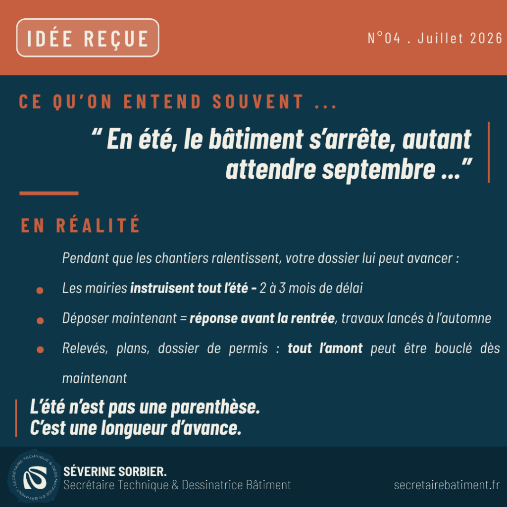 Idée reçue sur le permis de construire en été : les mairies instruisent les dossiers tout l'été en Gironde